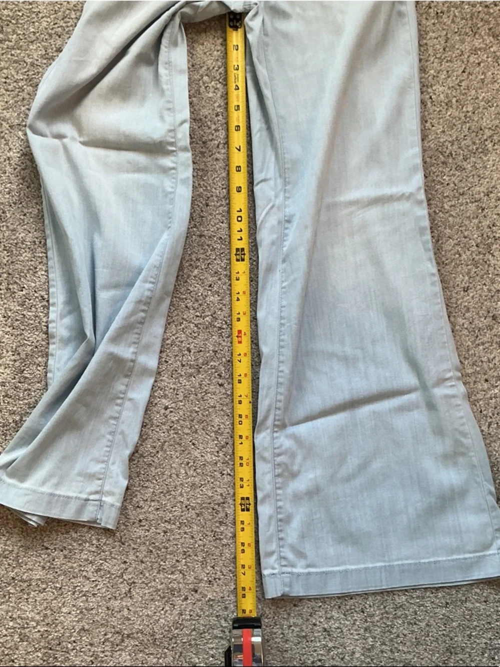 White House Black Market High Rise Lightweight Wide-Leg Jeans ~ Light Blue - Picture 8 of 10